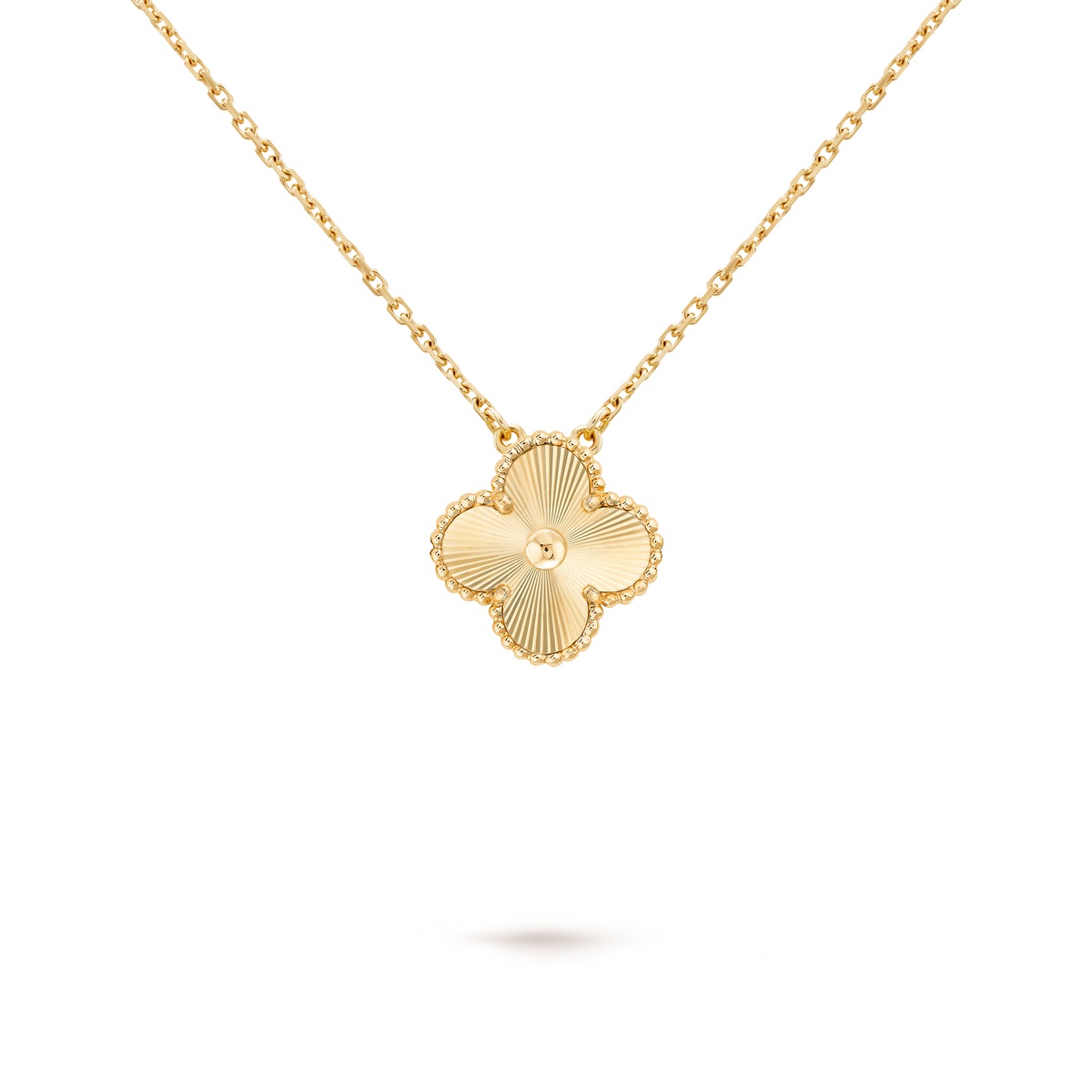 V&CA 18K yellow Gold Plated with stamp,Laser sensation gold Necklace, Lucky Link Necklace Double-Sided Adjustable Design Jewelry for Women Girls Christmas Valentine's Day