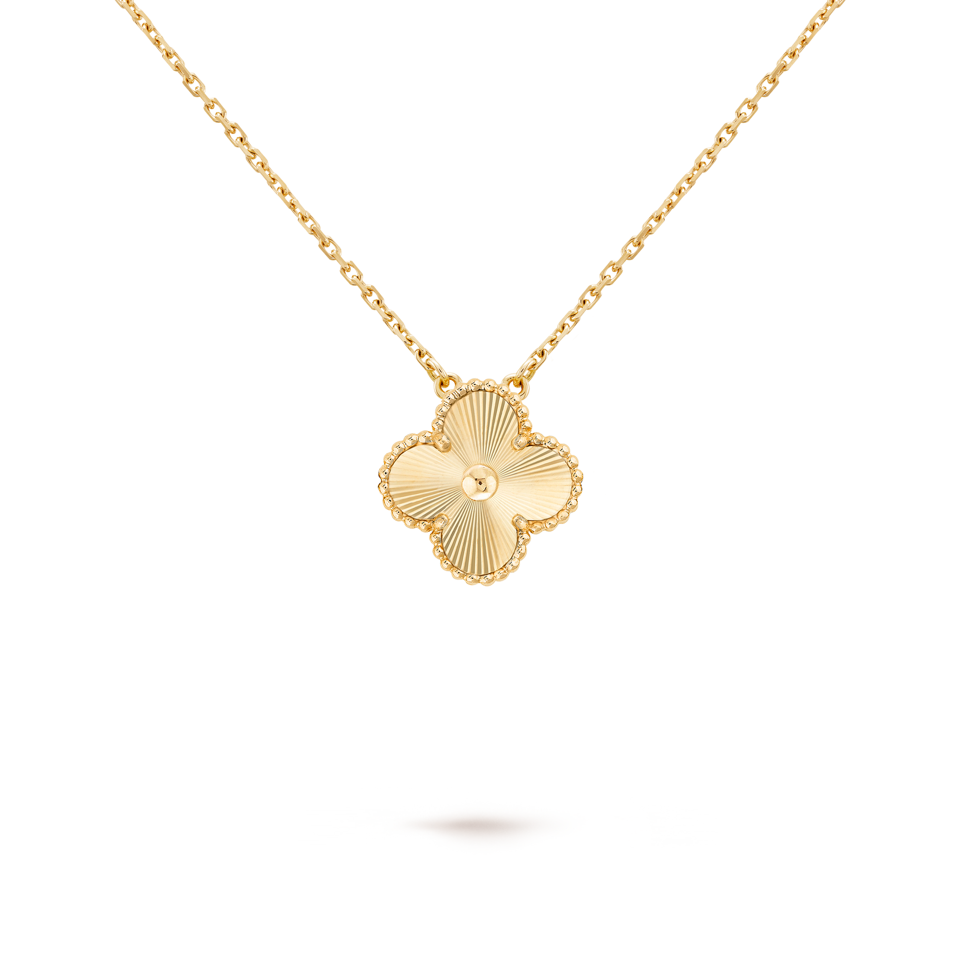 V&CA 18K yellow Gold Plated with stamp,Laser sensation gold Necklace, Lucky Link Necklace Double-Sided Adjustable Design Jewelry for Women Girls Christmas Valentine's Day