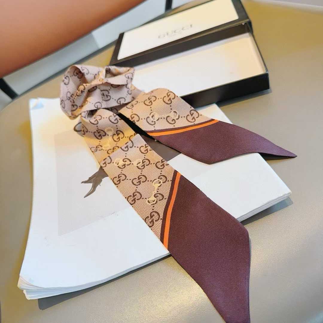 G&G twilly scarves double sided pattern hair neck accessories bag scarves headband