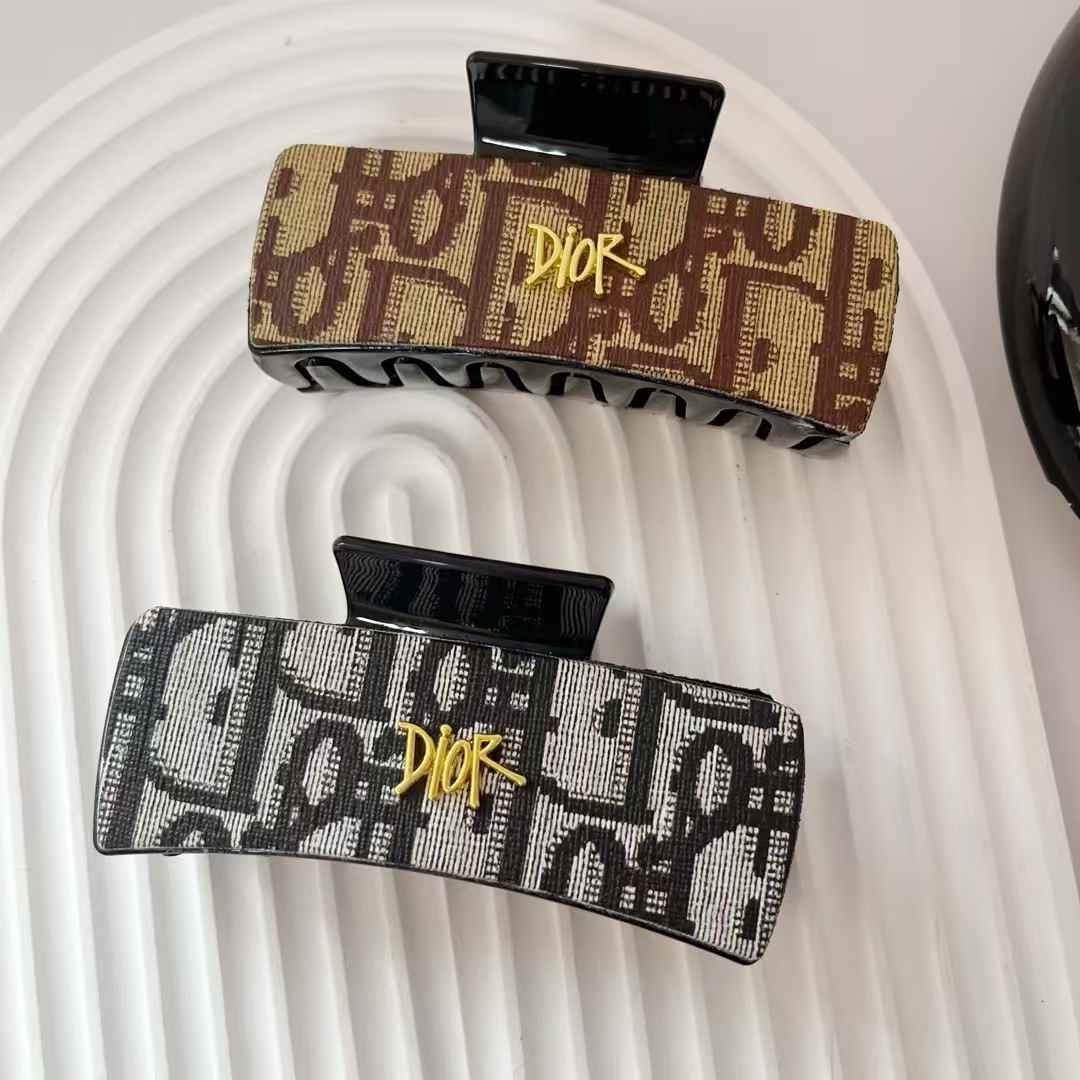 Hair clip black / brown monogram hair claw clips strong hold hair accessories