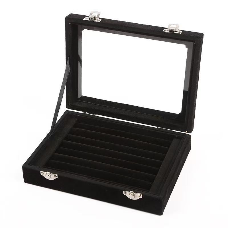 Display high end anti-oxidation jewelry box, large capacity earrings, necklace, ring storage, dust-proof