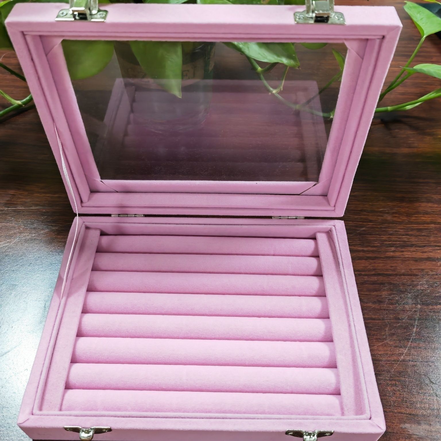 Display high end anti-oxidation jewelry box, large capacity earrings, necklace, ring storage, dust-proof