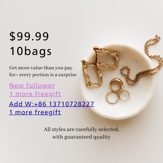 $99.99(10bags) Lucky Jewelry unboxing bag mystery bag