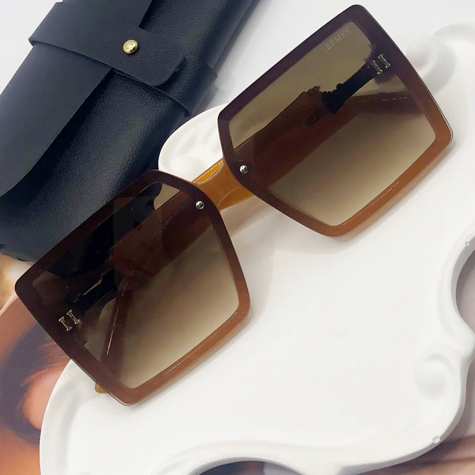 Sunglasses Brown / Dark green UV Protection Classic Designe Fashion Sun Glasses