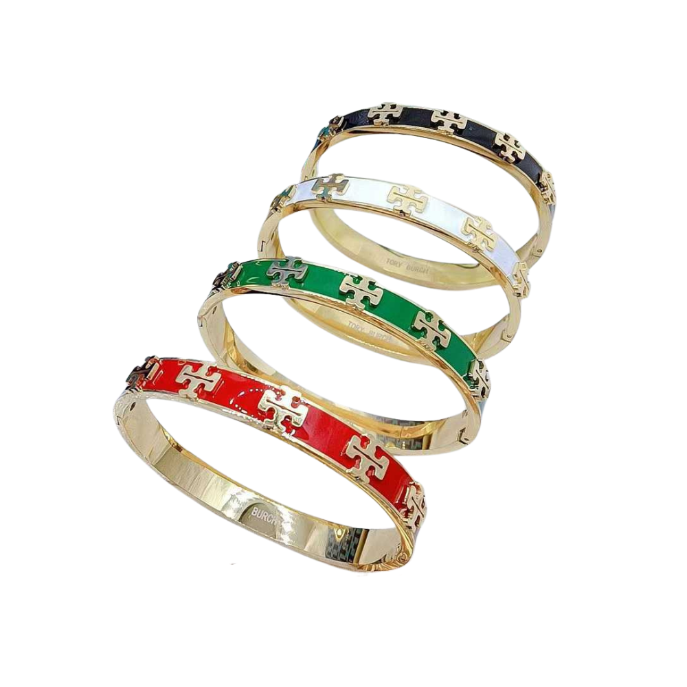 Multi color bangle in gold HQ with stamp bracelet never fade jewelry