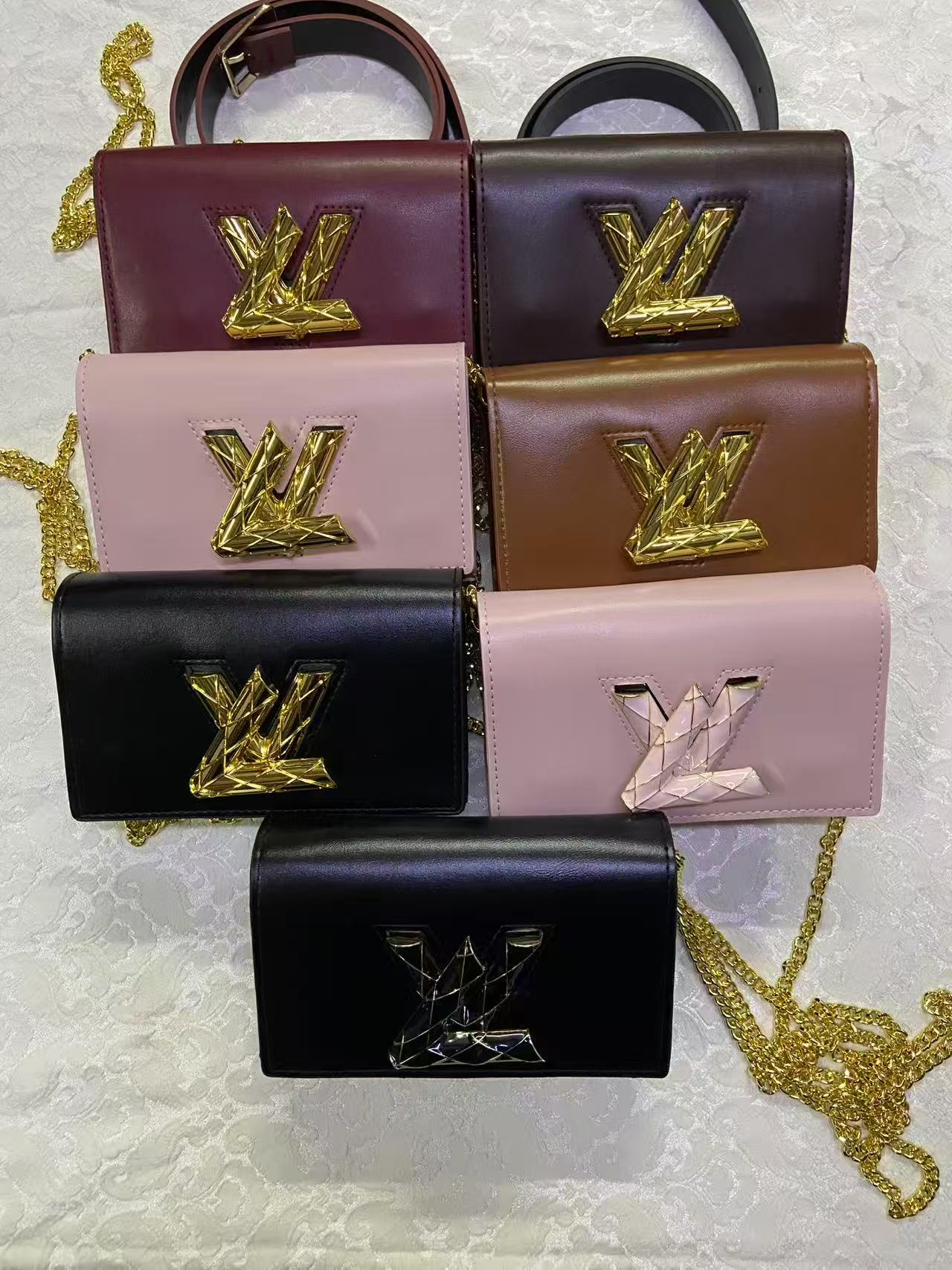 Crossbody bag / belt bag multi colour high quality with chain and belt bag